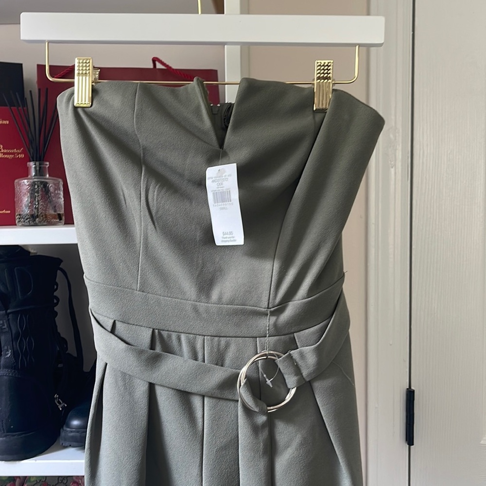 Max an Ash strapless jumpsuit size S NWT